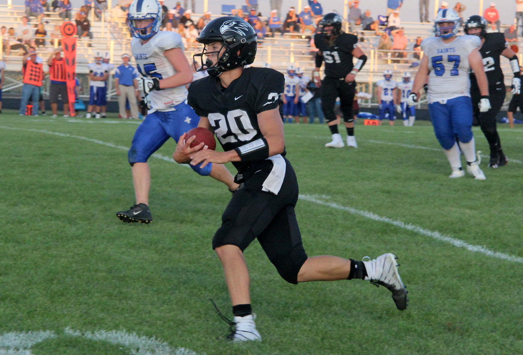 Saint Croix Falls at Bloomer football 8-23-19